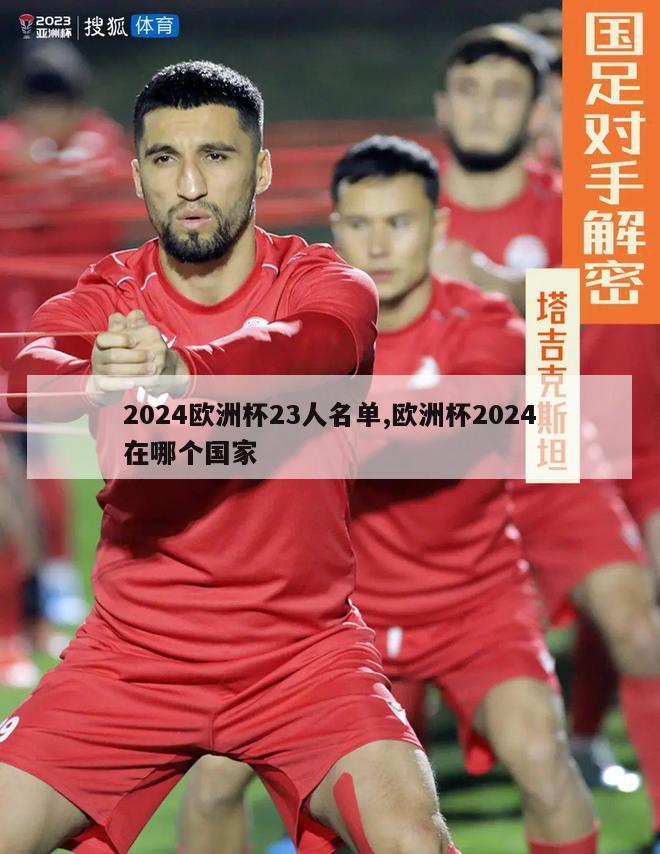 2024欧洲杯23人名单,欧洲杯2024在哪个国家