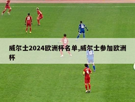 威尔士2024欧洲杯名单,威尔士参加欧洲杯